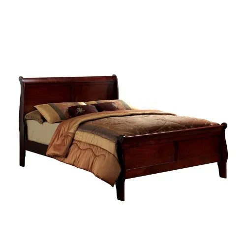 Sled bed design with double bed