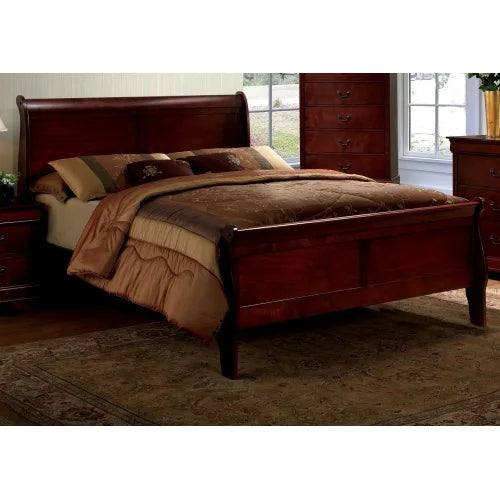 Sled bed design with double bed