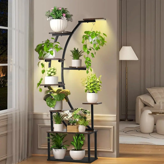 9 Tier Plant Stand With Grow Light