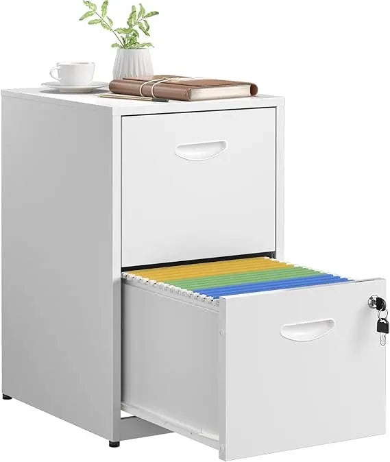2 Drawer File Cabinet with Lock