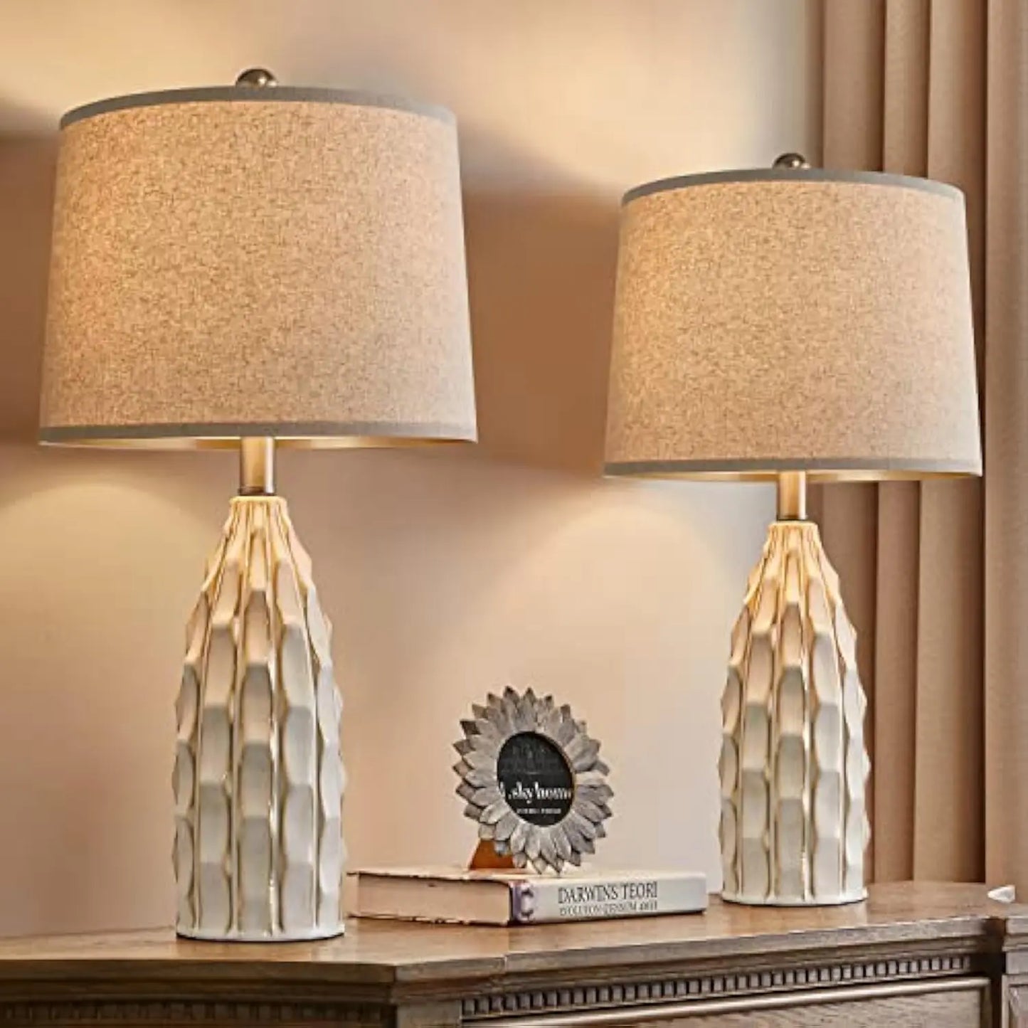23.75" Ceramic Table Lamps Set of 2