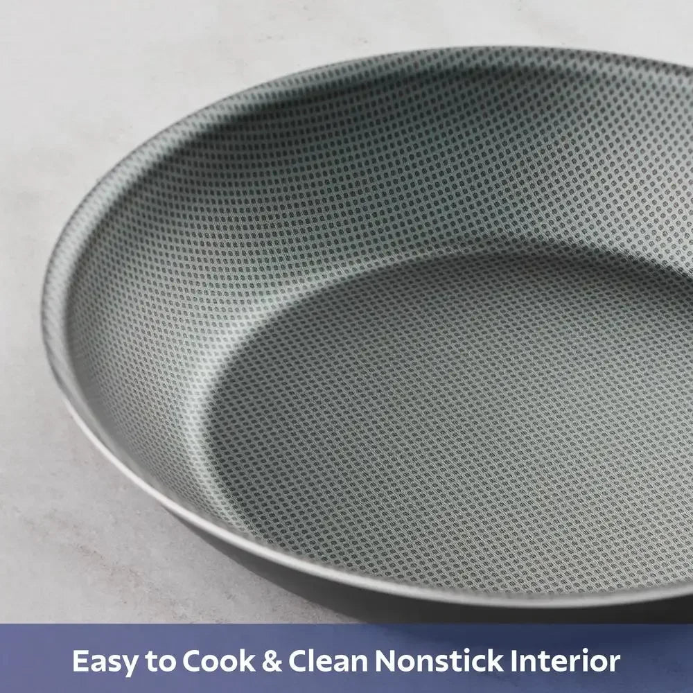Nonstick Stainless Steel Cookware Set 18 Piece