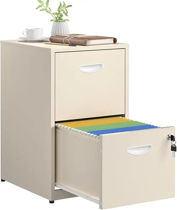 2 Drawer File Cabinet with Lock