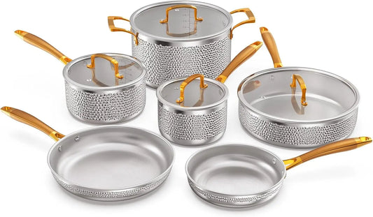 Stainless Steel Pots and Pans Set,